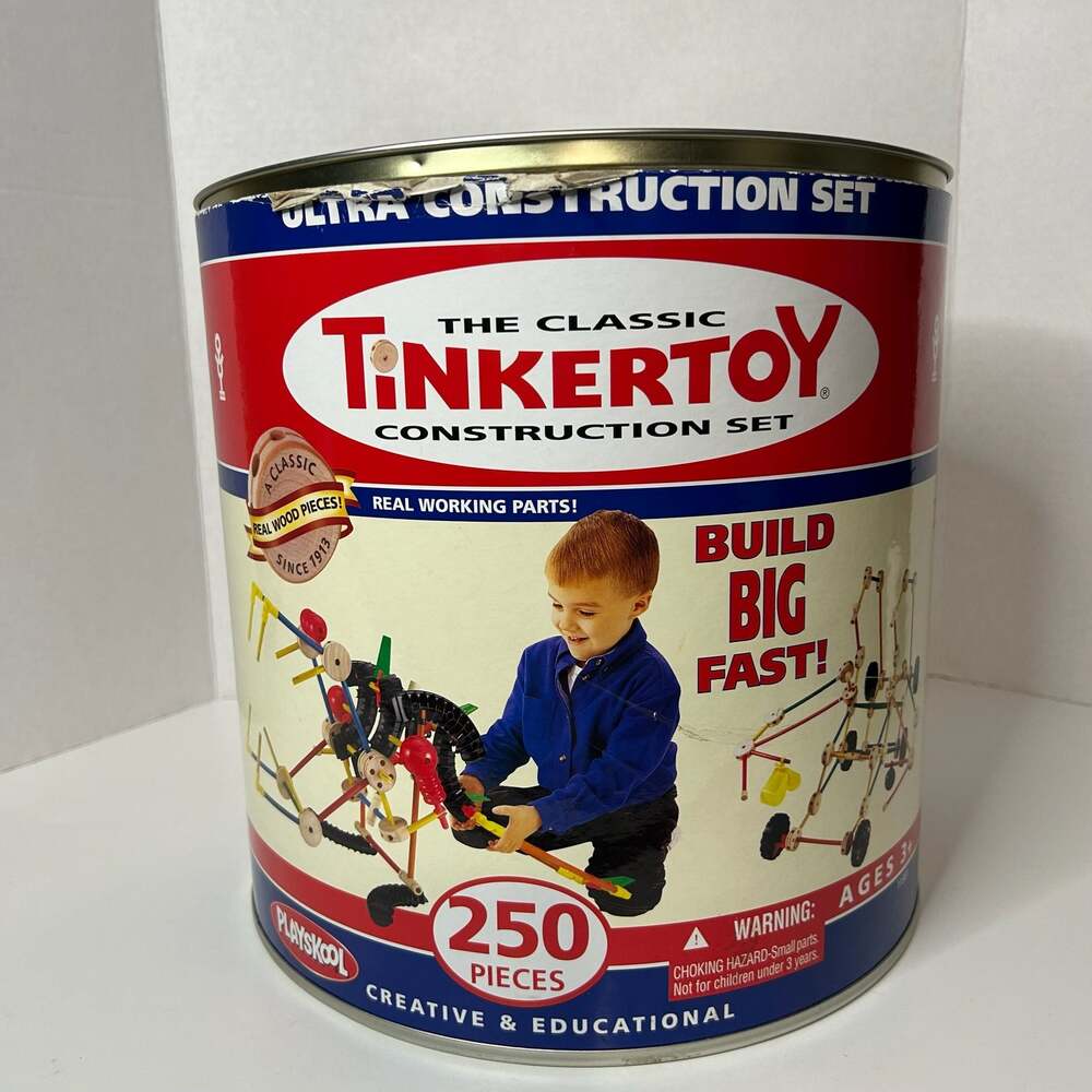 Hasbro Playskool The Classic Tinkertoy Ultra Construction Set 250 Pieces